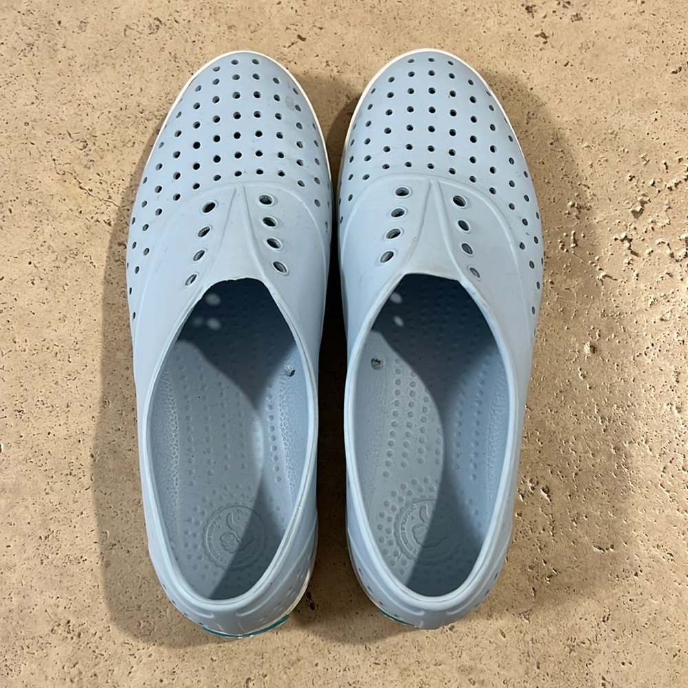 Blue Native slip on shoes
